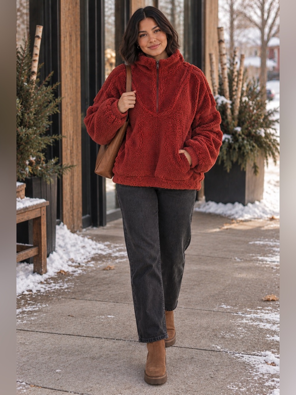 Free People Movement Nantucket Fleece Pullover size Small (oversized)